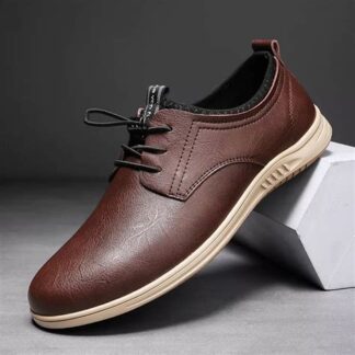 Brown Leather Derby Shoe